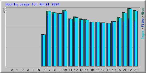 Hourly usage for April 2024